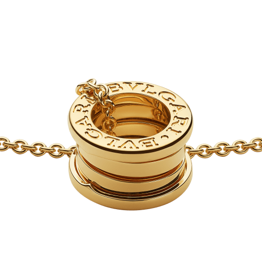 B.zero1 18kt yellow gold necklace with a small round 18kt yellow gold pendant 352814 image 3