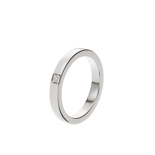 خاتم زواج «مارّي مي» من البلاتين مرصع بحجر ألماس. AN854104 image 1