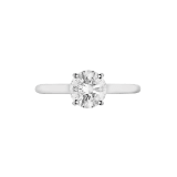 ラウンドブリリアントカット・ダイヤモンド1個をセットした、プラチナ製「ローマ アモール」リング。 0.30カラットからご用意しています。 AN859294 image 2