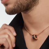 B.zero1 pendant necklace in 18 kt rose gold with matte black ceramic 358050 image 2