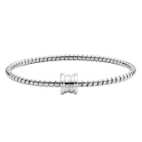 B.zero1 bangle bracelet in 18 kt white gold BR860842 image 2