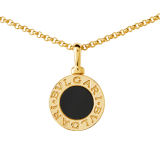 BVLGARI BVLGARI necklace with 18 kt yellow gold chain and 18 kt yellow gold pendant set with onyx 350554 image 3