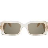 Serpenti Forever rectangular acetate sunglasses with enamelled snakehead embellishment 904381 image 2
