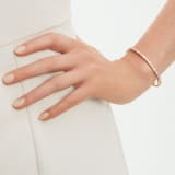 Serpenti Viper 18 kt rose gold bracelet set with mother-of-pearl elements and pavé diamonds BR858356 image 3