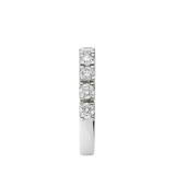 Eternity Band Ring aus 18 Karat Weißgold, halbseitig besetzt mit runden Diamanten im Brillantschliff AN857563 image 3