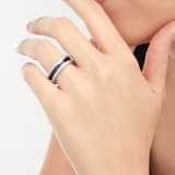 Save the Children one-band sterling silver ring with black ceramic AN855770 image 3