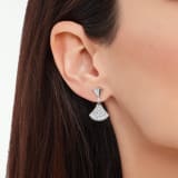 DIVAS' DREAM earrings in 18 kt white gold set with a diamond and pavé diamonds. 351100 image 1