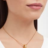 B.zero1 necklace with 18 kt yellow gold pendant set with demi-pavé diamonds on the edges and 18 kt yellow gold chain 359386 image 1