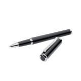 قلم بولغري من الراتنج الأسود مع تشطيبات من البالاديوم وشعار بولغري محفور على الغطاء المثمن الشكل 103725 image 2