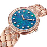DIVAS' DREAM watch featuring a 18 kt rose gold case and bracelet set with brilliant-cut diamonds, blue opal dial and 12 diamond indexes. Water-resistant up to 30 metres 103646 image 2