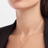 DIVAS' DREAM necklace in 18 kt rose gold with 18 kt rose gold pendant set with onyx and one diamond. 350582 image 1