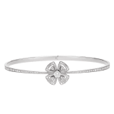 Fiorever 18 kt white gold bangle bracelet set with pavé diamonds (0.30 ct) BR859038 image 2