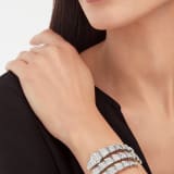 Serpenti two-coil bracelet in 18 kt white gold, set with full pavé diamonds. BR855118 image 6
