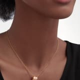 B.zero1 Design Legend necklace with 18 kt rose gold pendant set with pavé diamonds on the spiral and 18 kt rose gold chain. 355060 image 1