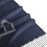 Extreme Logo stole in fine emerald green cashmere. EXTREMELOGO image 2