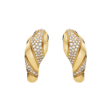 Orecchini Serpenti in oro giallo 18 kt con semi-pavé di diamanti e occhi in onice nera. 362636 image 1