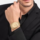 Octo Finissimo Automatic watch in satin-polished 18 kt yellow gold case and bracelet with extra thin mechanical manufacture movement, automatic winding, small seconds and 18 kt yellow gold dial. Water-resistant up to 30 metres. 104120 image 2