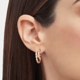 Serpenti Viper 18 kt rose gold earrings set with pavé diamonds 358361 image 3