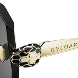 Serpenti Forever square rimless sunglasses with enamelled snakehead embellishment 904387 image 3