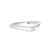 Fedi Platin-Ehering, mit einem Diamanten besetzt. AN856296 image 2