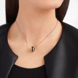 B.zero1 necklace with 18 kt rose gold chain and with 18 kt rose gold and black ceramic pendant. 346083 image 4