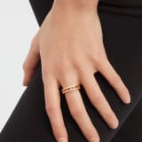 B.zero1 18 kt rose gold one-band ring with openwork logo spiral AN859308 image 3