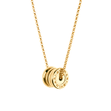 B.zero1 18 kt yellow gold pendant necklace with chain 359730 image 2