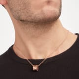 B.zero1 necklace with chain and small round pendant in 18kt rose gold. 335924 image 2