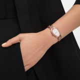 Serpenti Seduttori watch with 18 kt rose gold case and bracelet both set with diamonds, and white dial 103946 image 1