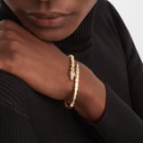 Serpenti Viper 18 kt yellow gold bracelet set with demi-pavé diamonds BR860040 image 1