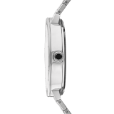 Orologio BVLGARI BVLGARI con movimento meccanico di manifattura a carica automatica e datario, cassa e bracciale in acciaio inossidabile e quadrante blu. 103720 image 3