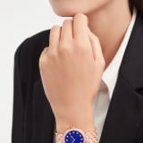 DIVAS' DREAM watch with 18 kt rose gold case and bracelet set with brilliant-cut diamonds, lapis lazuli dial and 12 diamond indexes. Water-resistant up to 30 metres 103574 image 1