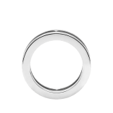 Bague un rang B.zero1 en or blanc 18 K avec logo ajouré en spirale AN859738 image 2