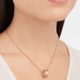 B.zero1 Design Legend necklace with 18 kt rose gold chain and pendant in 18 kt rose gold and white ceramic 356117 image 2