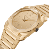 Octo Finissimo Automatic watch in satin-polished 18 kt yellow gold case and bracelet with extra thin mechanical manufacture movement, automatic winding, small seconds and 18 kt yellow gold dial. Water-resistant up to 30 metres. 104120 image 2