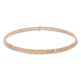 Bvlgari Tubogas 18 kt yellow, white and rose gold necklace CL860075 image 1