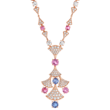 DIVAS’ DREAM Halskette aus 18 Karat Roségold mit runden Diamanten im Brillantschliff (3,06 Karat), Spinellen im Brillantschliff (4,04 Karat) und Diamant-Pavé (3,63 Karat) 357942 image 1