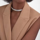 Bvlgari Tubogas Gold & Steel stainless steel necklace set with 18 kt yellow gold studs 362627 image 1