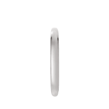 プラチナ製ローマ アモール ウェディング・リング。高さ2.5 mm。内側にエメラルド。 AN859860 image 2