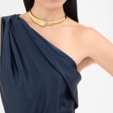Bvlgari Tubogas 不對稱項鍊，採用 18K 黃金，飾以半密鑲鑽石，搭配滑動式扣環。 362515 image 3
