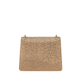 Serpenti Forever Day-to-Night small shoulder bag in multigradient Fireworks Crystals with black nappa leather lining. Captivating snakehead magnetic closure in gold-plated brass embellished with diamond-cut engraving on the scales, and black onyx eyes. SEA-001-1281S-fireworks image 2