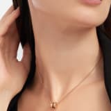 B.zero1 necklace with 18 kt rose gold chain and pendant in 18 kt rose gold and cermet 358379 image 1