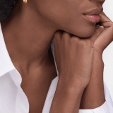 Bvlgari Tubogas 圈式耳環，採用 18K 黃金材質，綴以密鑲鑽石鉚釘。 362301 image 1