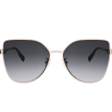 B.zero1 square metal sunglasses with Tubogas decor on the temples 904390 image 2
