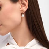 Divas' Dream 18 kt rose gold fan-shaped drop earrings with mother-of-pearl and brilliant-cut diamonds 361780 image 1