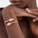 Serpenti 18 kt rose gold bracelet set with rubellite eyes and pavé diamonds. BR858550 image 1