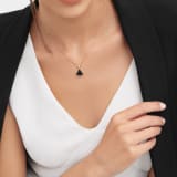 Collana con pendente Divas' Dream in oro rosa 18 kt con onice e diamante. 360173 image 1