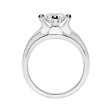 Corona platinum solitaire ring set with a round brilliant cut diamond 323743 image 4