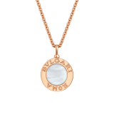 Колье Bvlgari Bvlgari из розового золота 18 карат, вставки из перламутра и спессартинов на подвеске. 360054 image 4
