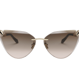 Serpenti Viper cat-eye rimless sunglasses with metal temples 904311 image 3